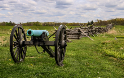 A cannon near Cemetery Ridge in Gettysburg NMP
