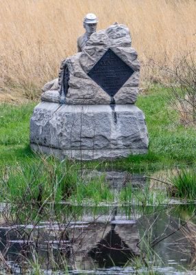 N.Y. Infantry Monument along Plum Run in the Valley of Death in Gettysburg NMP