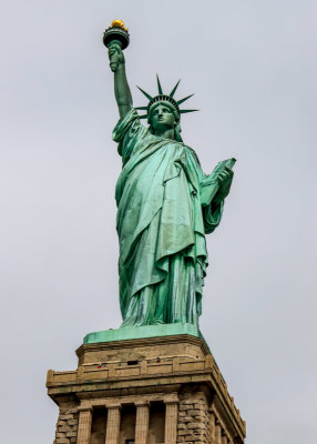 Statue of Liberty from the Liberty Island walkway in Statue of Liberty NM