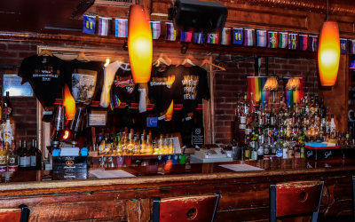 The bar at the Stonewall Inn in Stonewall NM