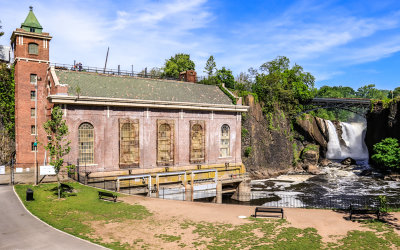 Hydroelectric Plant and Paterson Great Falls in Paterson Great Falls NHP 