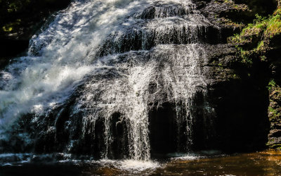 The bottom of Dingmans Falls in Delaware Water Gap NRA