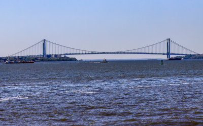 The Verrazano-Narrows Bridge from the NYC Boat Tour