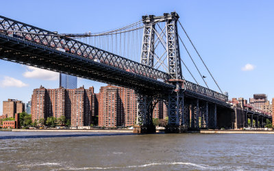 The Williamsburg Bridge from the NYC Boat Tour