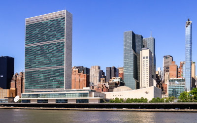 United Nations Headquarters from the NYC Boat Tour