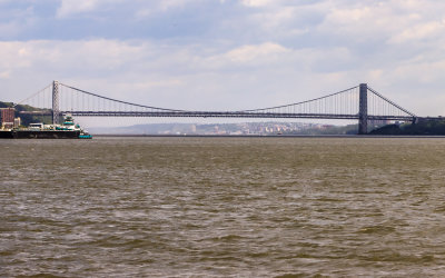 The George Washington Bridge from the NYC Boat Tour