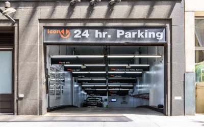 24-hour parking garage in New York City