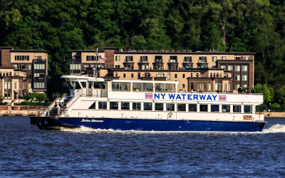NY Waterway ferry boat on the Hudson River in New York City