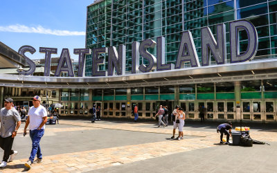 Staten Island Ferry terminal in Battery Park in New York City