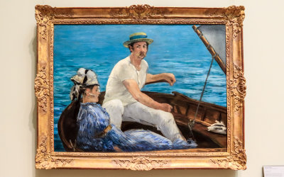 Boating (1874) Oil on Canvas – Edouard Manet in The Met Fifth Avenue