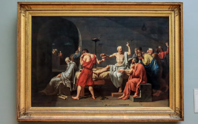 The Death of Socrates (1787) Oil on Canvas – Jacques Louis David in The Met Fifth Avenue