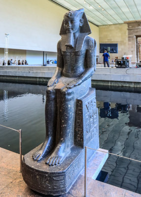 Figure at the Temple of Dendur (15 B.C.) Granodiorite - Egypt in The Met Fifth Avenue