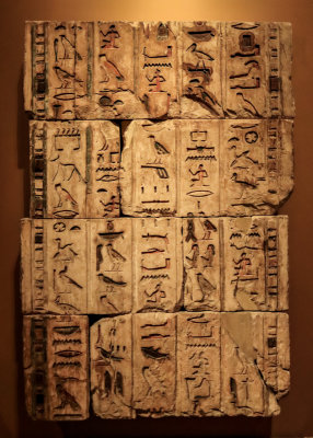 False Door from the Tomb of Bakenrenef (610 B.C.) Limestone – Egypt in The Met Fifth Avenue