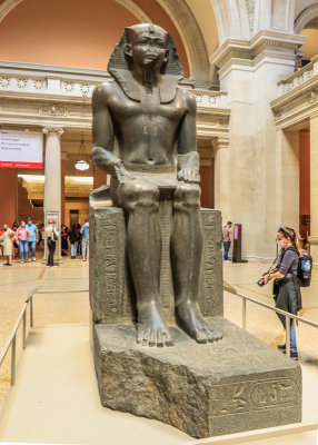 Colossal Statue of a Pharaoh (Dynasty 12) Granodiorite – Egypt in The Met Fifth Avenue