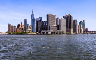 View of lower Manhattan from the Governors Island Ferry