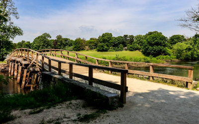 The North Bridge where the first shot of the Revolutionary War was fired in Minute Man NHP