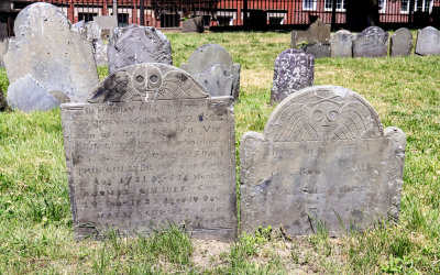 Children buried together in Copps Hill Burying Ground in Boston NHP