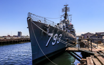 USS Cassin Young docked in the Charlestown Naval Yard in Boston NHP