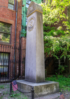 John Hancock gravestone in the Granary Burying Ground in Boston NHP
