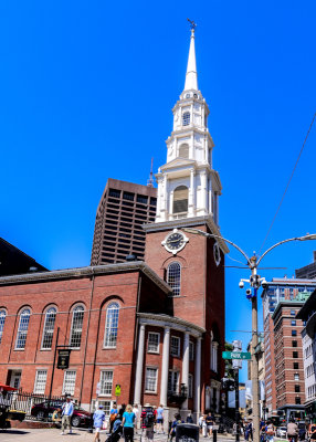Park Street Church across from Boston Commons in Boston NHP