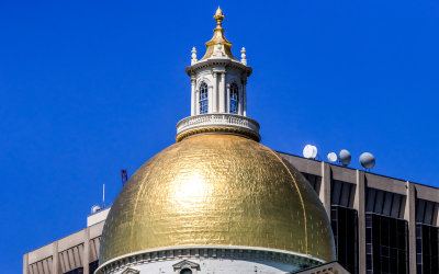 Dome of the Massachusetts State House in Boston NHP