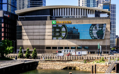 The Boston Garden, home to the Bruins and Celtics, in Boston