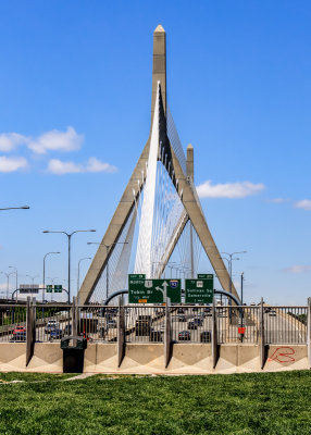 Leonard P. Zakim Bunker Hill Memorial Bridge across the Charles River in Boston