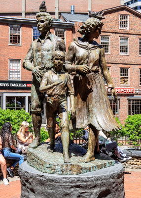 Statue One from the Boston Irish Famine Memorial in Boston