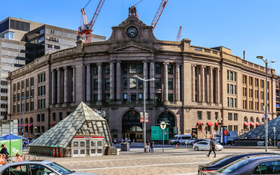 South Station transit building in Boston