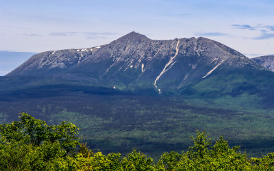 View of Mount Katahdin from Katahdin Loop Road in Katahdin Woods and Waters NM