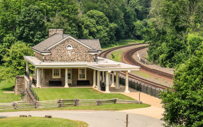The Valley Forge Station, built in 1911, in Valley Forge NHP
