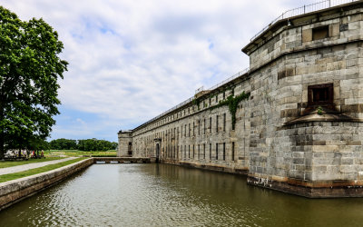 Sally Port over the moat in Fort Delaware State Park