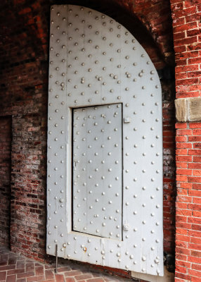 Sally Port entrance door in Fort McHenry NM and HS
