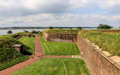 View of the southeastern facing walls in Fort McHenry NM and HS