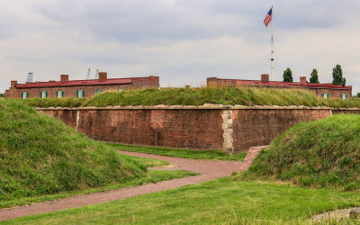 View of the fort from a bastion in Fort McHenry NM and HS