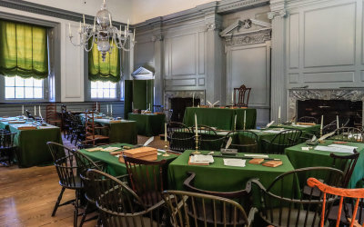 The Assembly Room in Independence Hall in Independence NHP