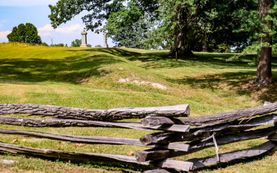 Monuments at the site of the Bloody Angle at Spotsylvania in Fredericksburg - Spotsylvania Co NMP