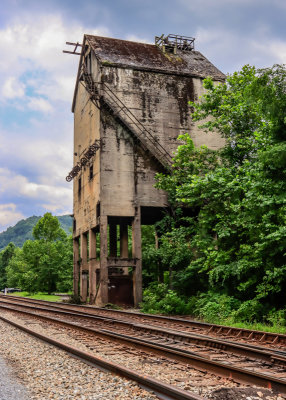 Thurmond Coaling Tower along the C & O Railroad in New River Gorge National Park