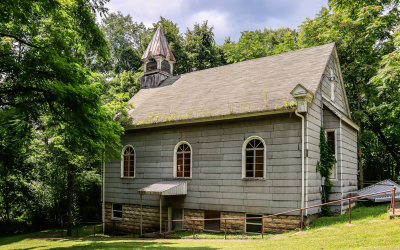 The Quinnimont Missionary Baptist Church in New River Gorge National Park