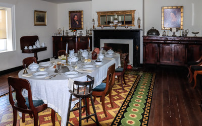 McLean House dining room in Appomattox Court House NHP