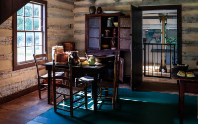 Interior of the McLean House Kitchen building in Appomattox Court House NHP