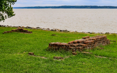 Marable House/Workshop ruins in New Towne at Jamestown in Colonial NHP