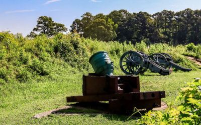 The First Allied Siege Line artillery at Yorktown in Colonial NHP