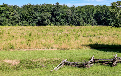 Surrender Field for the British troops on October 19, 1781 at Yorktown in Colonial NHP