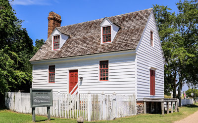 The Archer House in the Waterfront District at Yorktown in Colonial NHP