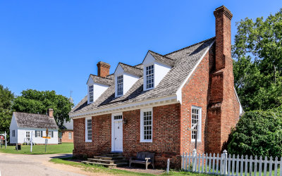 Somerwell House along Main Street at Yorktown in Colonial NHP