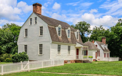 House on Nicholson Street in Colonial Williamsburg