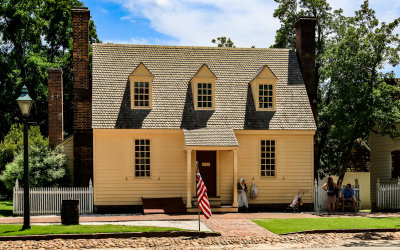 Weaver house on Duke of Gloucester Street in Colonial Williamsburg