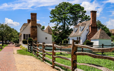 Home on Duke of Gloucester Street in Colonial Williamsburg