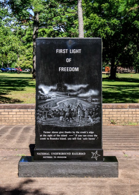 Freedmens Colony National Underground Railroad Monument in Fort Raleigh NHS